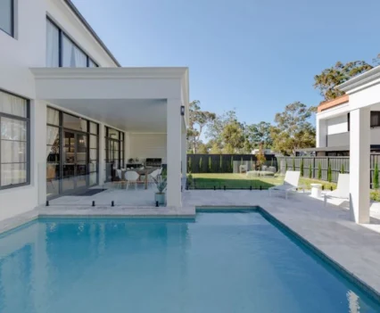 Modern facade Bannerman Homes Sydney luxury show homes