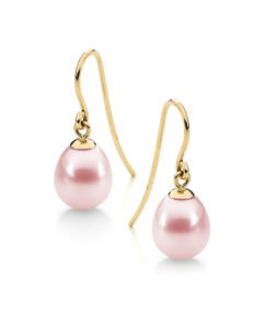 Pink Pearl Drop Earrings