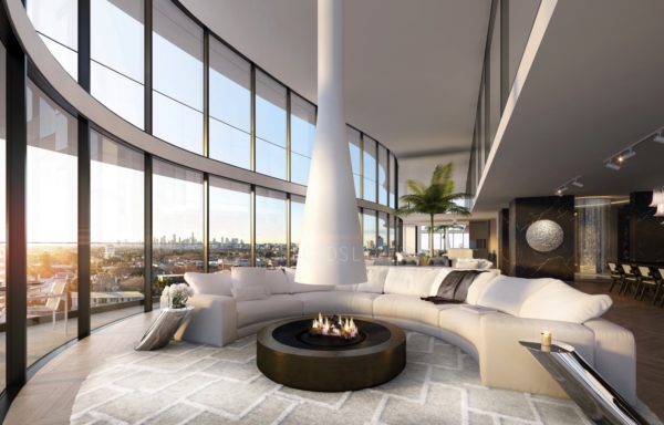 Illustration of Luxury Penthouse Apartments With Private Wine Cellar