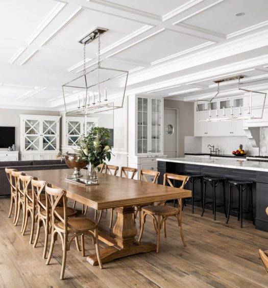 Hamptons Style Kitchen Dining and LIving