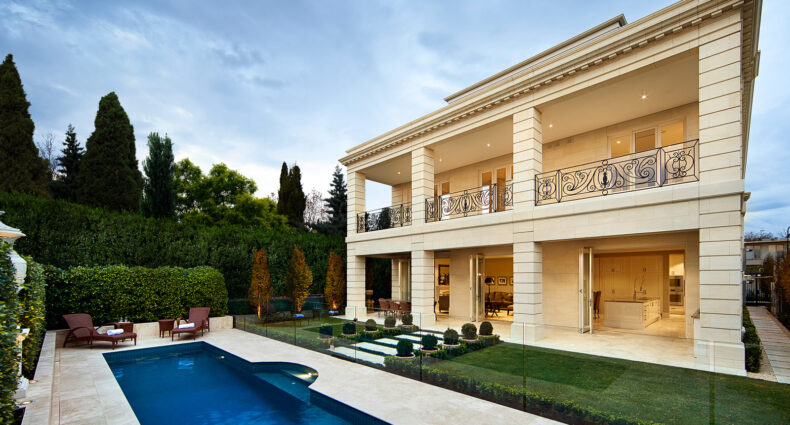 Limestone House and pool