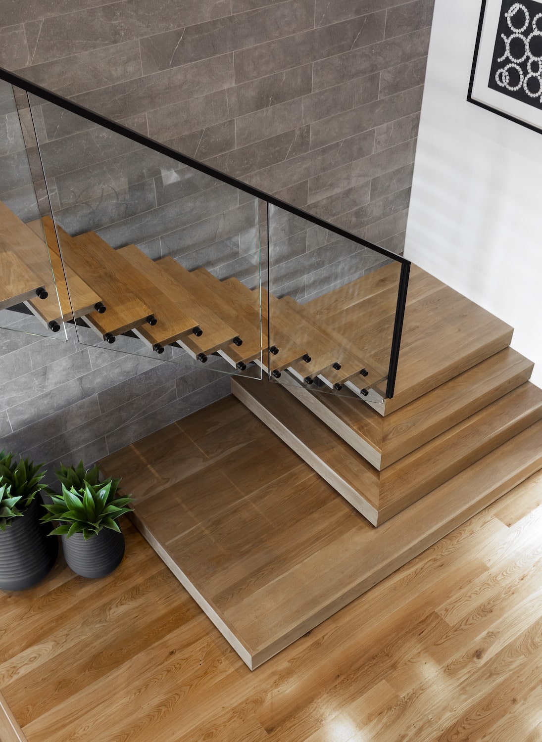 Contemporary Home - Staircase