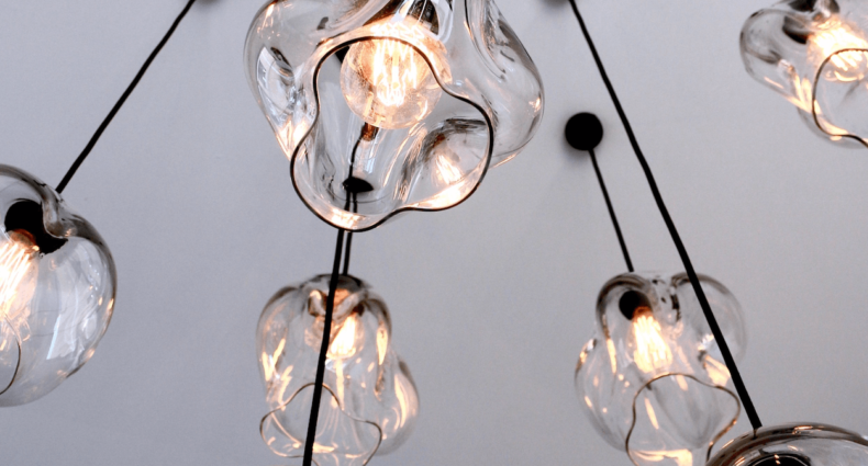 handblown glass lights