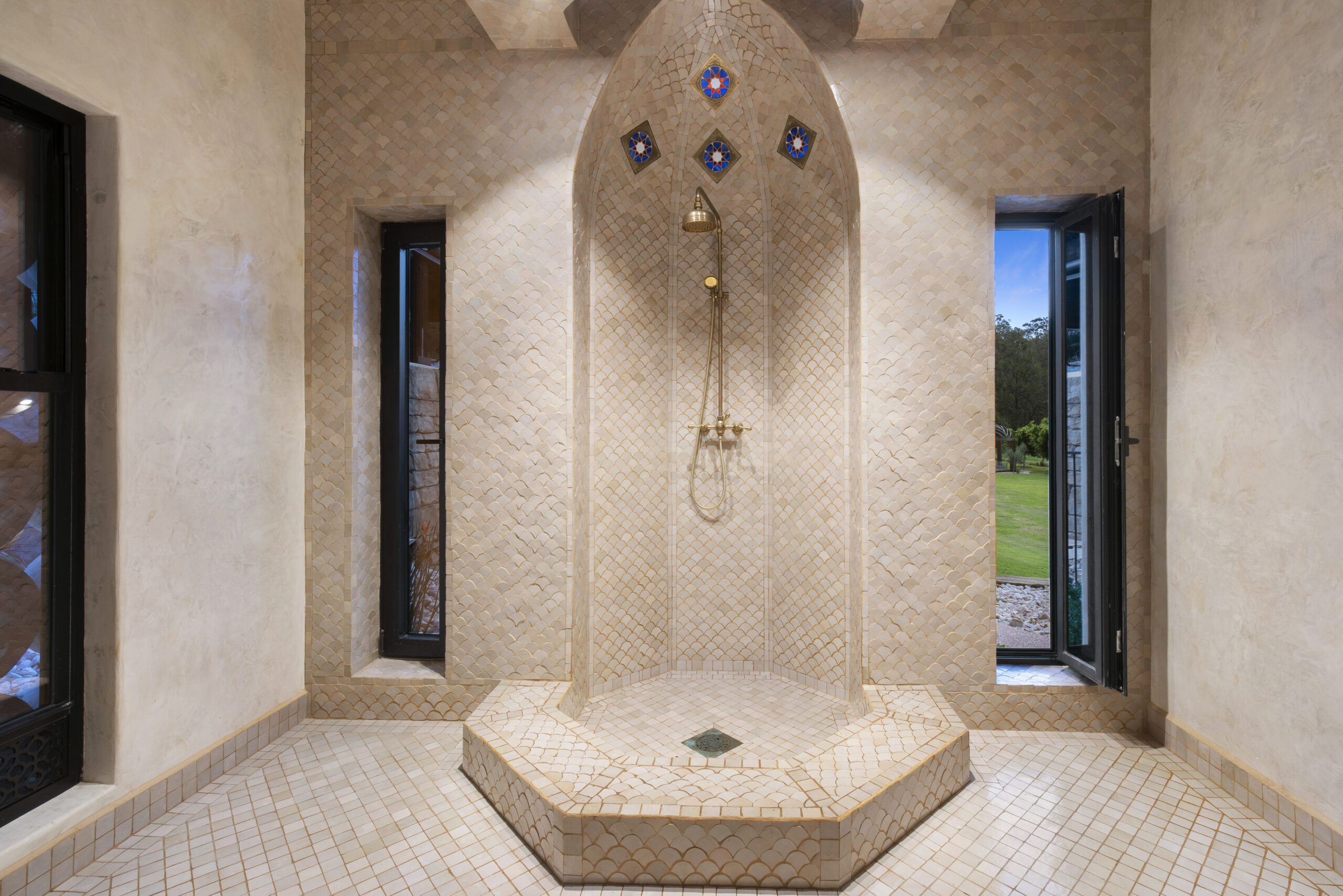 Moroccan Style Home Shower, Moroccan Style Bathroom 