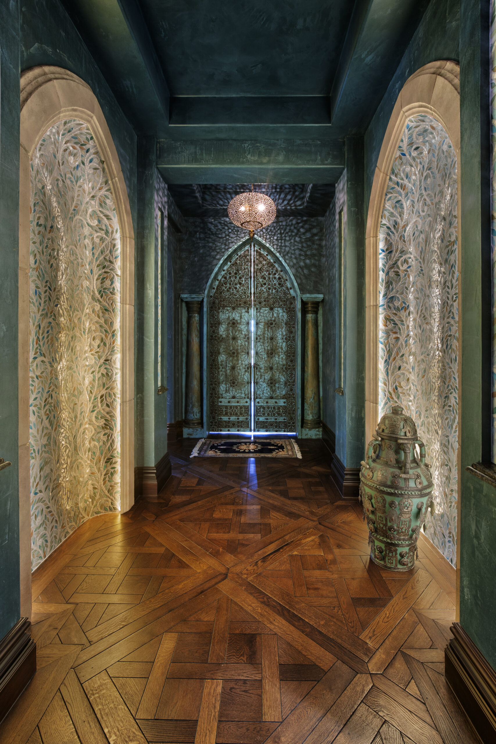 Moroccan Doors, Moroccan Style Hallway
