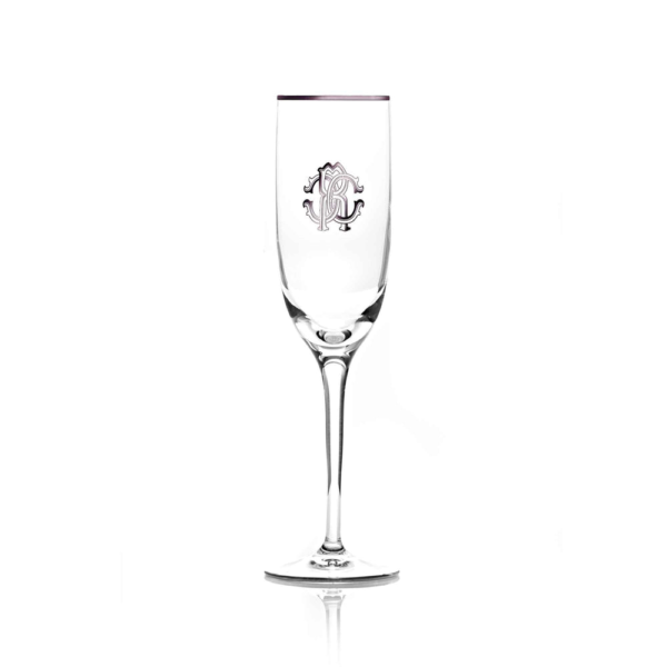 Roberto Cavalli Home, Monogramma Platinum, Champagne Goblet