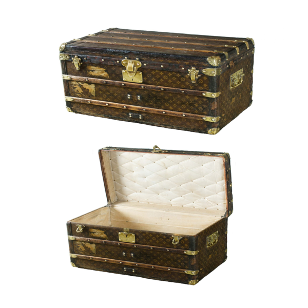 Early 20th C French Louis Vuitton steamer trunk