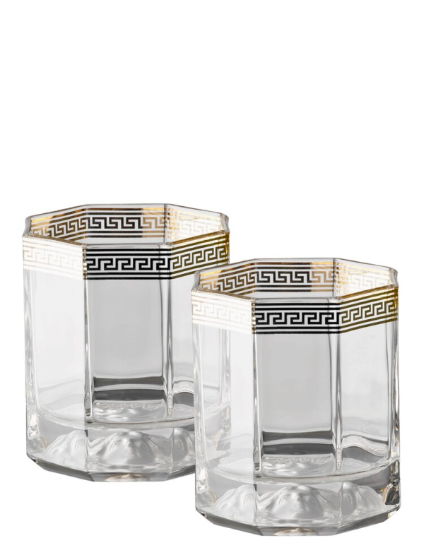 Versace Home Medusa Lumiere D'or Whisky Glass