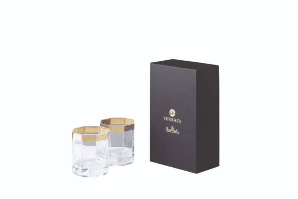 Versace Home Medusa Lumiere D'or Whisky Glass