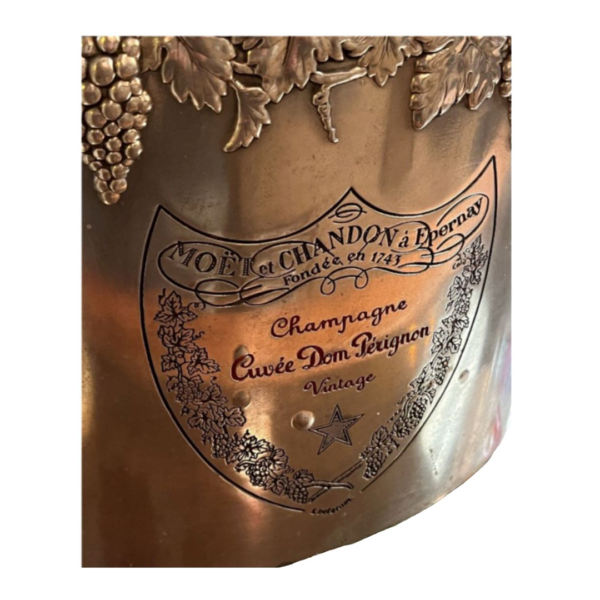 Vintage Large Multi-Bottle Dom Perignon Champagne Bucket Closeup