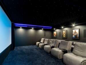 Home Theatre in luxury Brighton-Le-Sands home