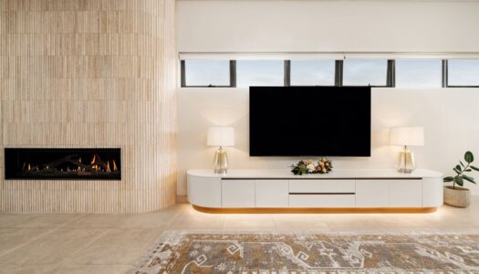 A Statement Fireplace for Expansive Spaces