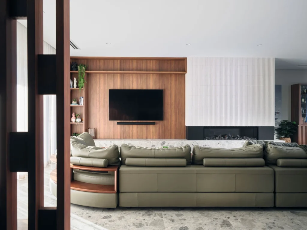 L-Shaped Sofa Sitting