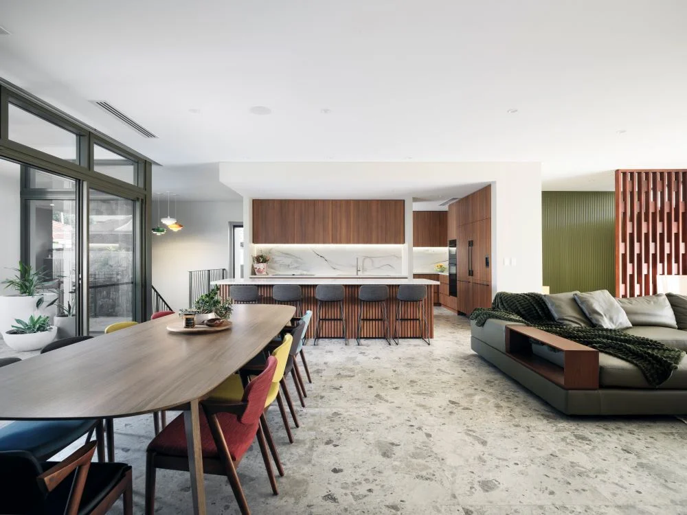 Living Area with open-kitchen
