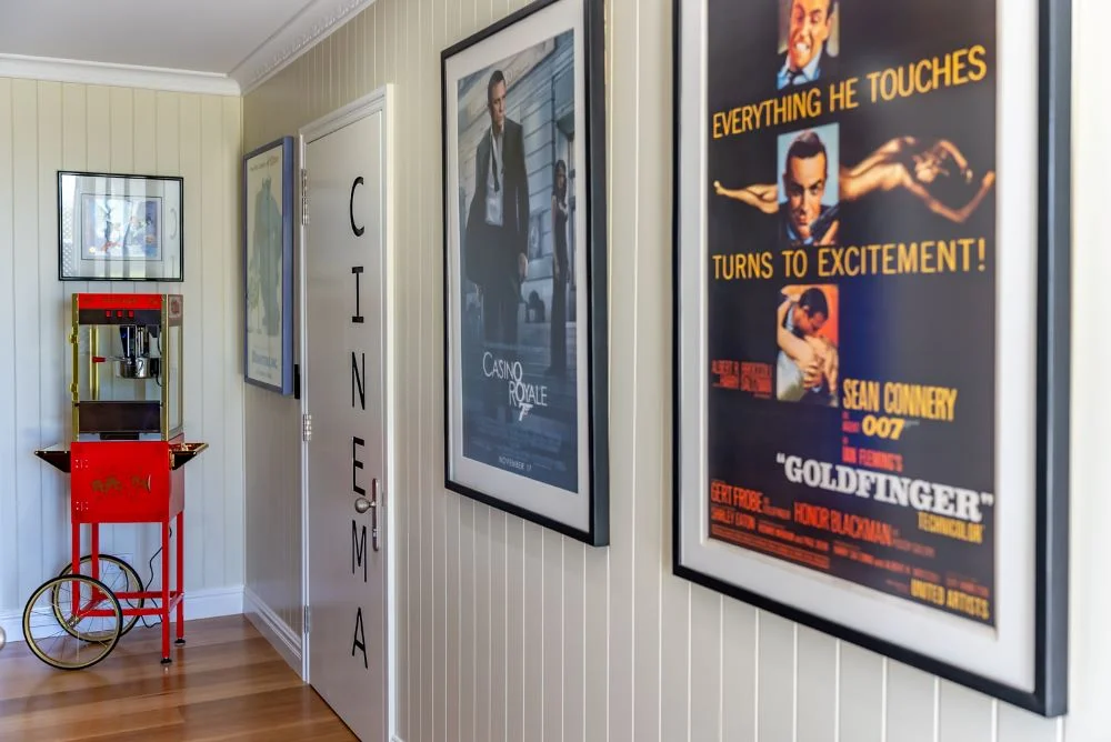 Entrance to luxury home theatre 