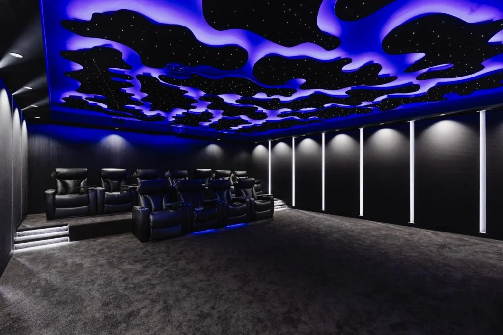 Luxurious home cinema