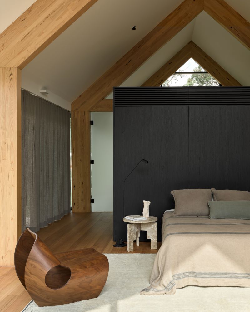Modern barn bedroom