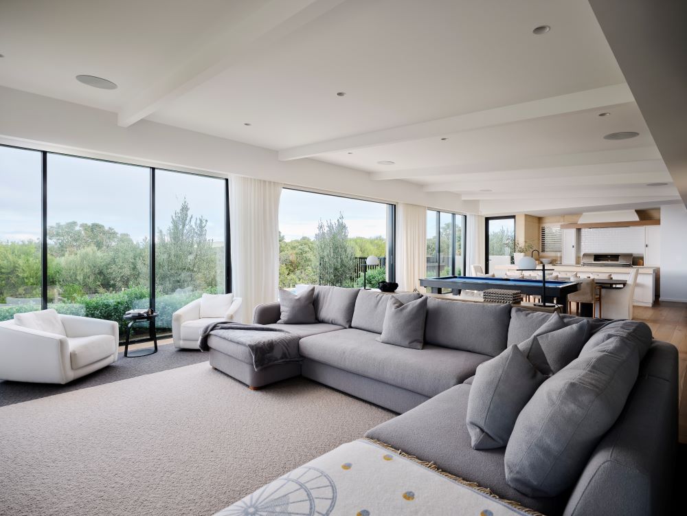 Open-plan living spaces