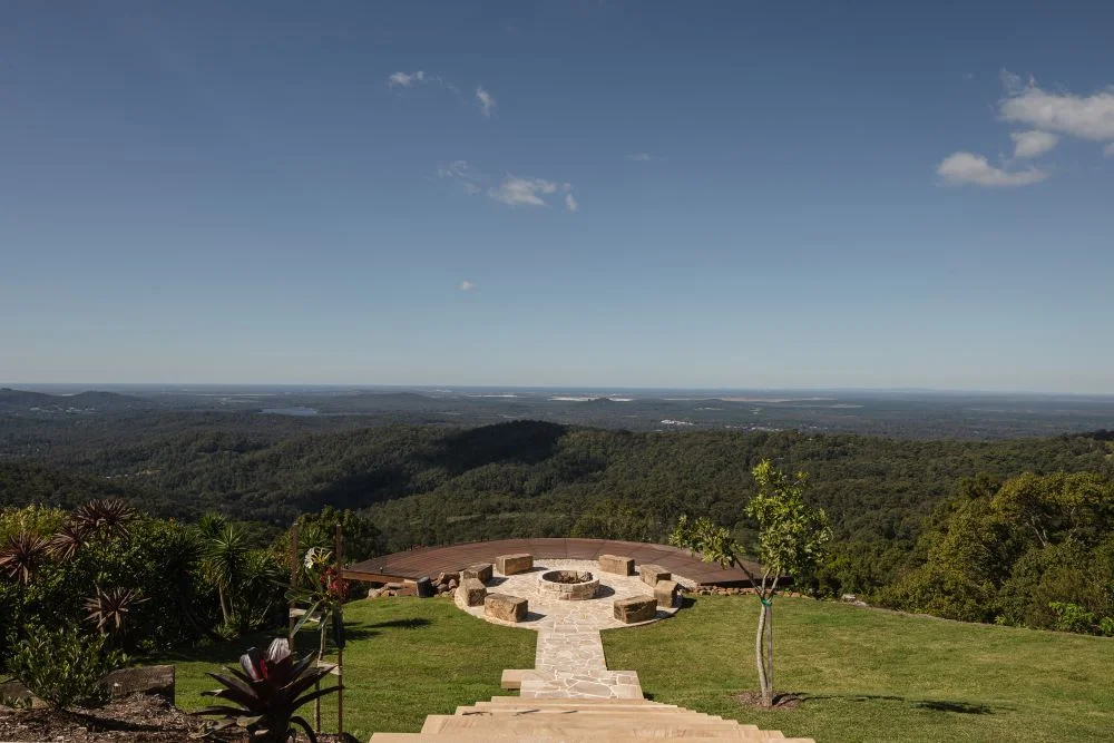Firepit at Award Winning Home Horseshoe Hill