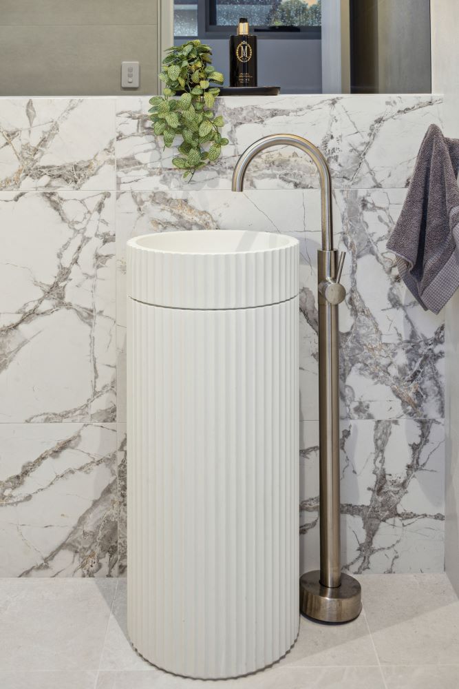 Light marble surfaces