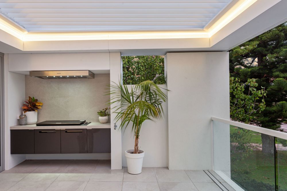 Built in BBQ outdoor area WA