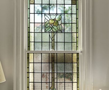 Art Deco stained glass