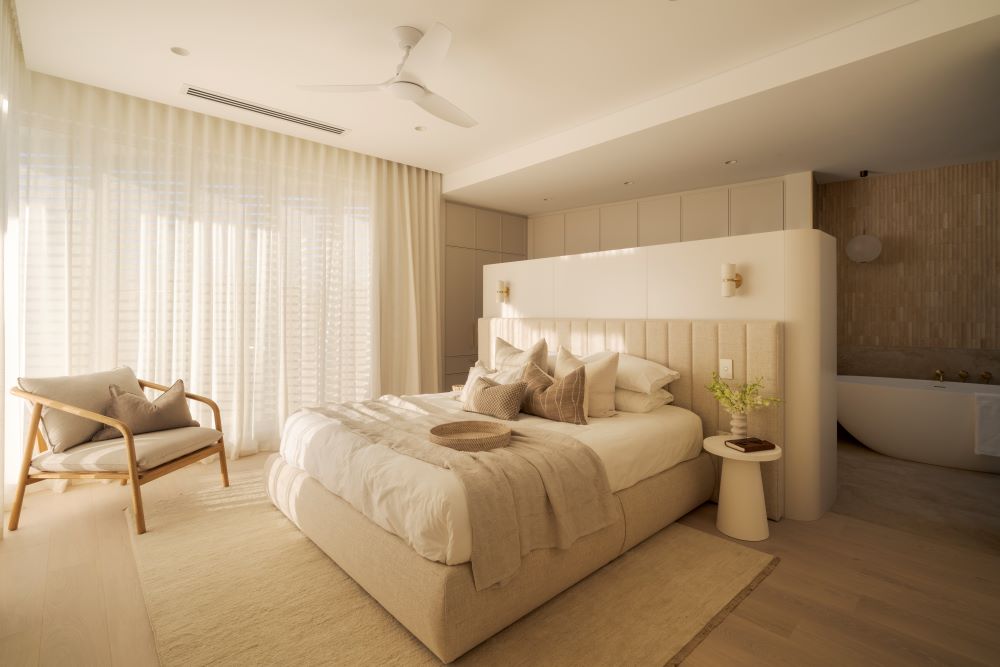 boutique hotel–style bedroom