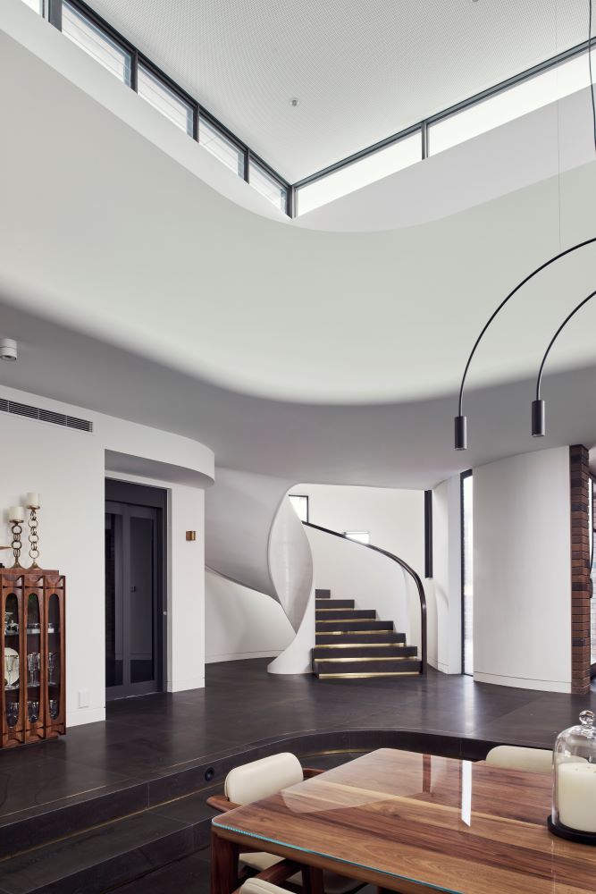 Sculptural staircase design