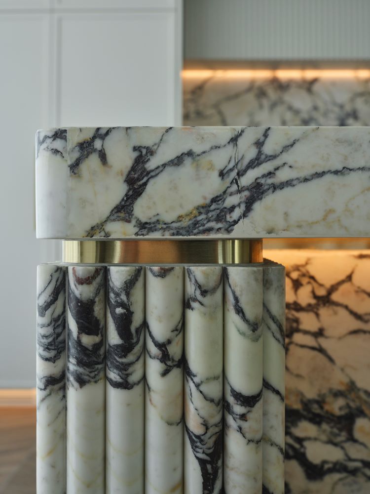 Brushed metal accents