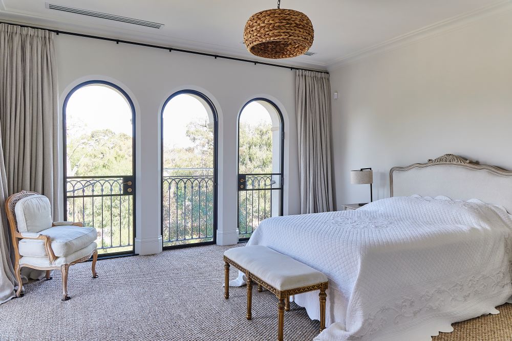 Spanish villa style bedroom