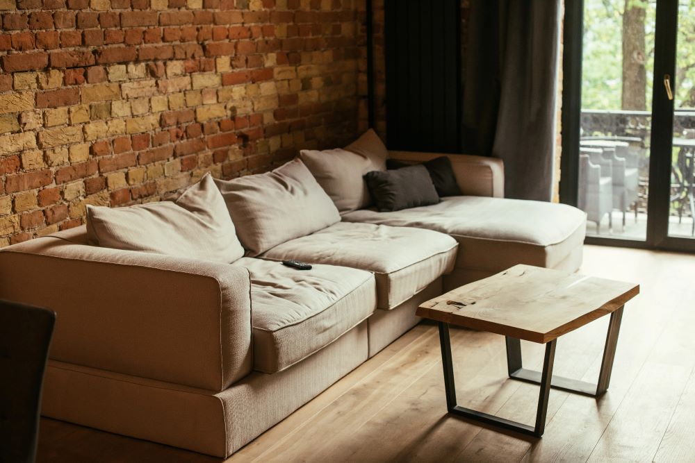 Brick Wall Living Area
