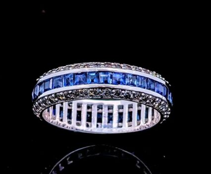 Sapphire eternity ring 2