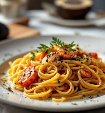 Manjimup Black Truffles on pasta dish