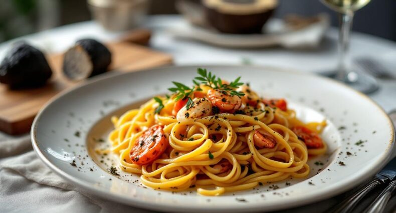 Manjimup Black Truffles on pasta dish