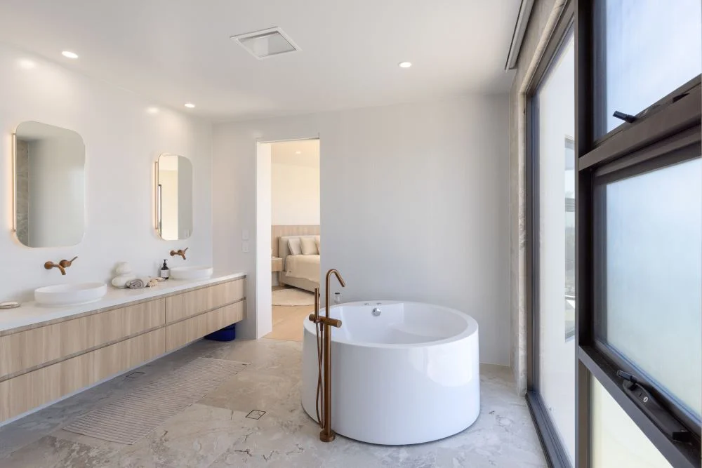 custom home with ocean views