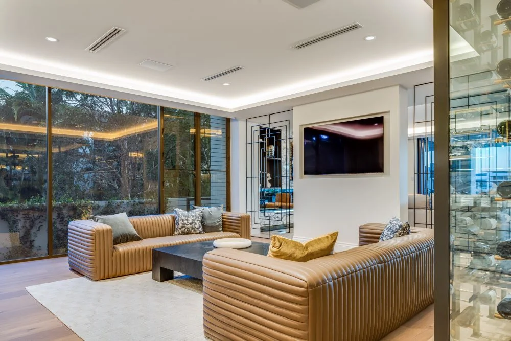 Luxury Gold Coast smart home with integrated lighting and automation