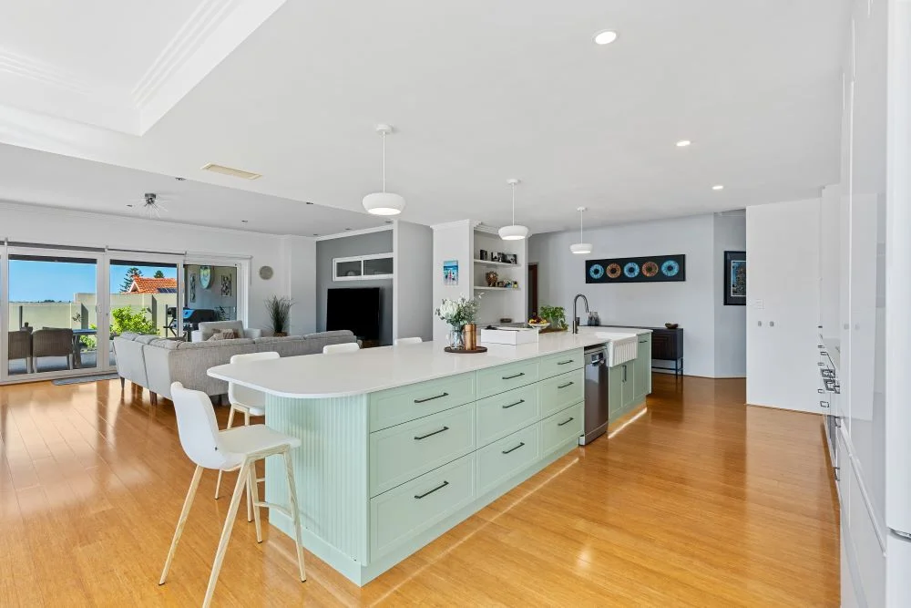 Ocean Reef kitchen renovation featuring custom cabinetry by Brightwood Design