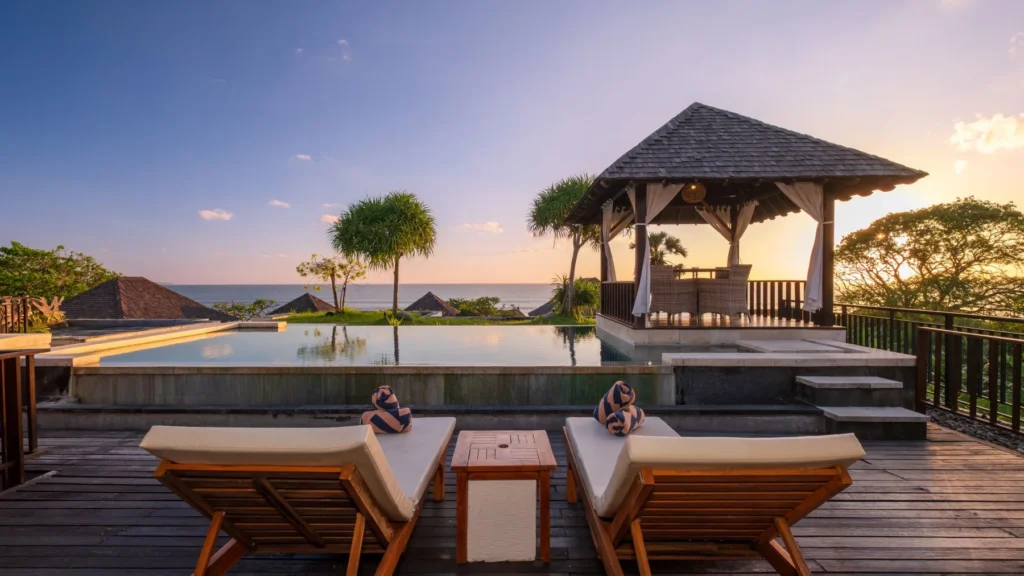 luxury villa on Batu Belig Beach