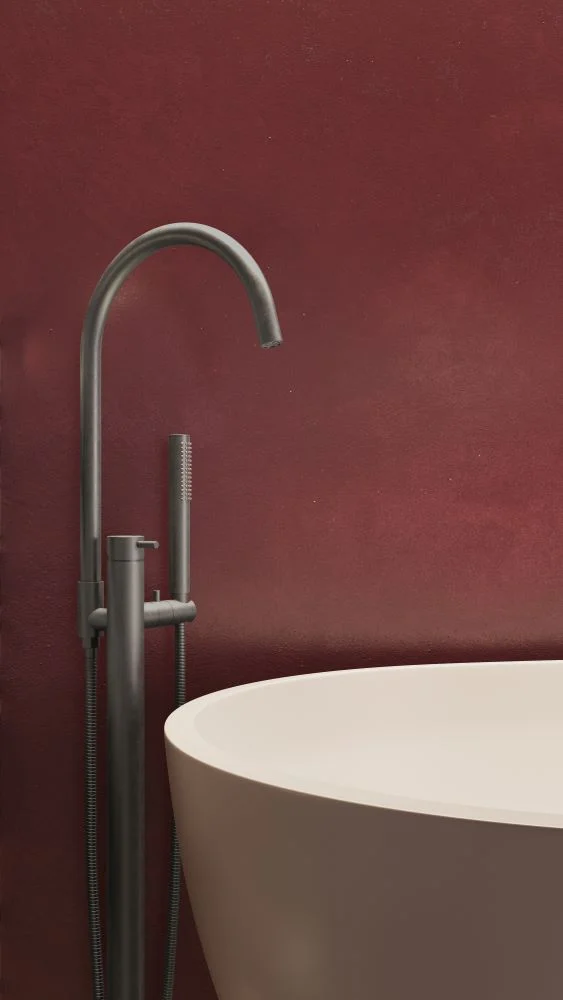 brushed metal tapware