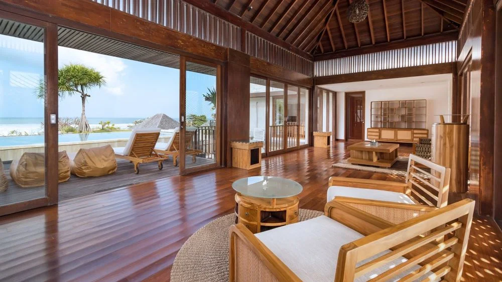 Ocean view villa accommodation in Bali