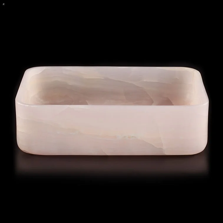 Custom stone bathroom vanity