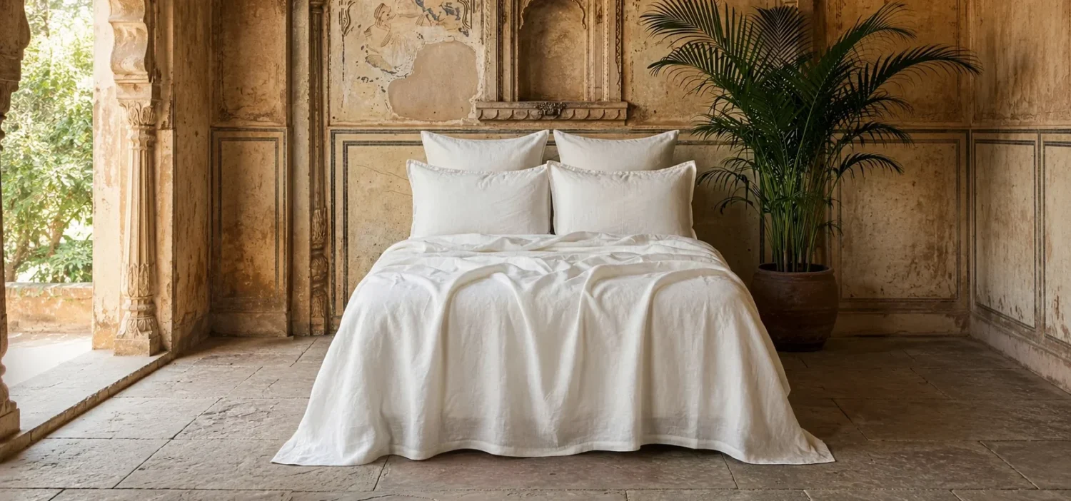 Organic Linen Bedding by Bhumi