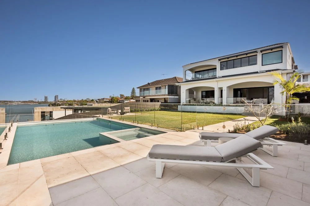 Modern Mediterranean waterfront home in Sydney