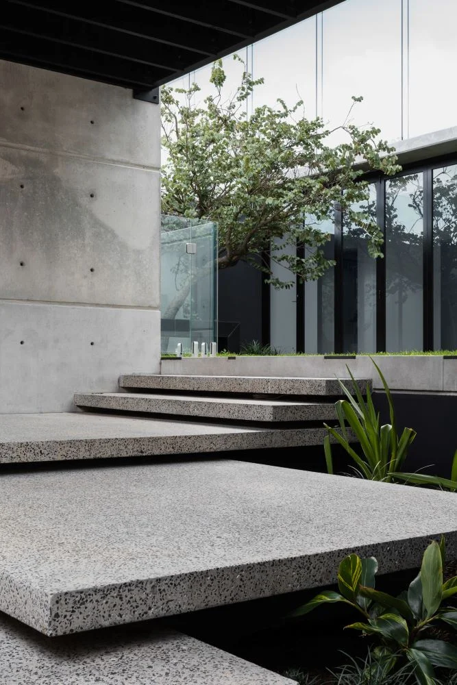 modern concrete house by Hillam Architects