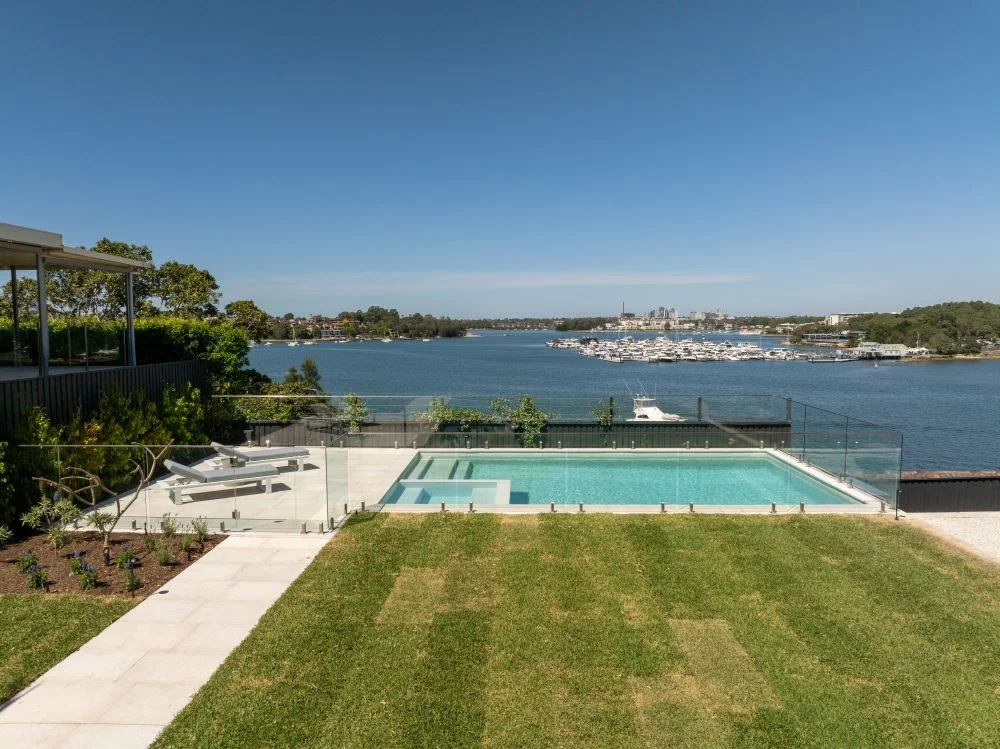 Sydney knockdown rebuild in Gladesville with harbour views