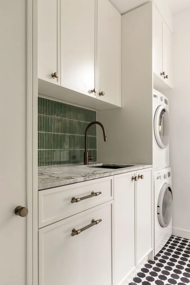 luxury laundry and powder room renovation