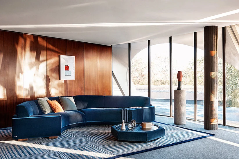 Fendi Casa Parsifal Round curved sofa