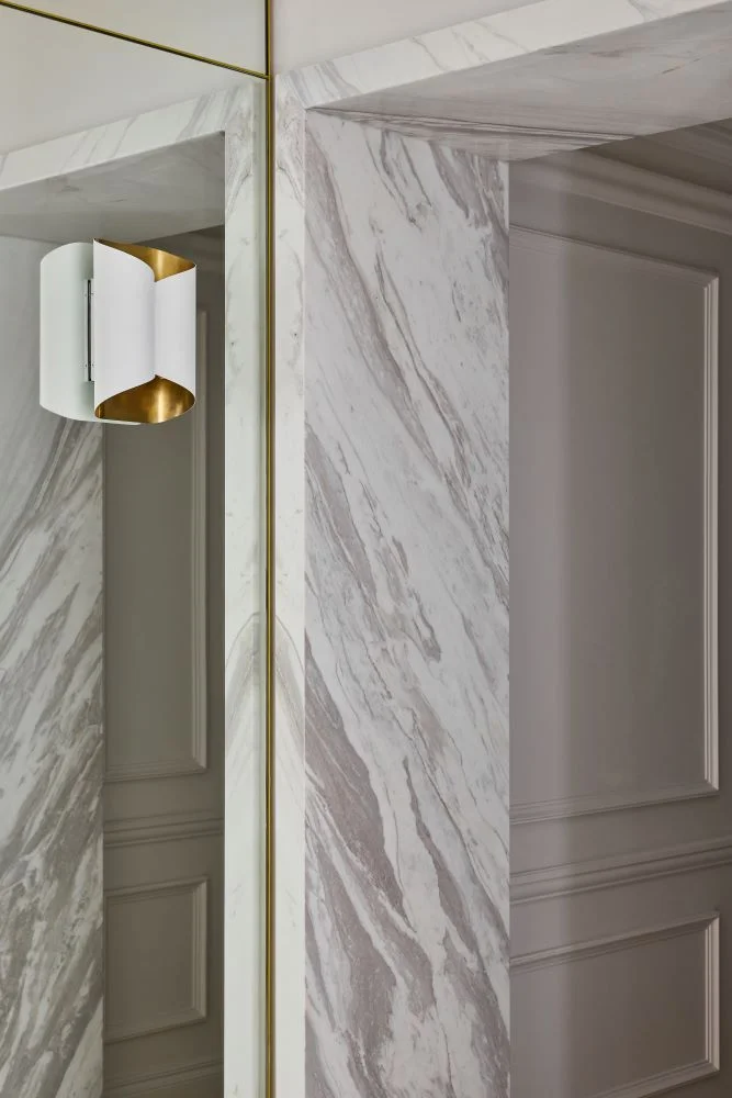 luxury apartment renovation with architectural mouldings