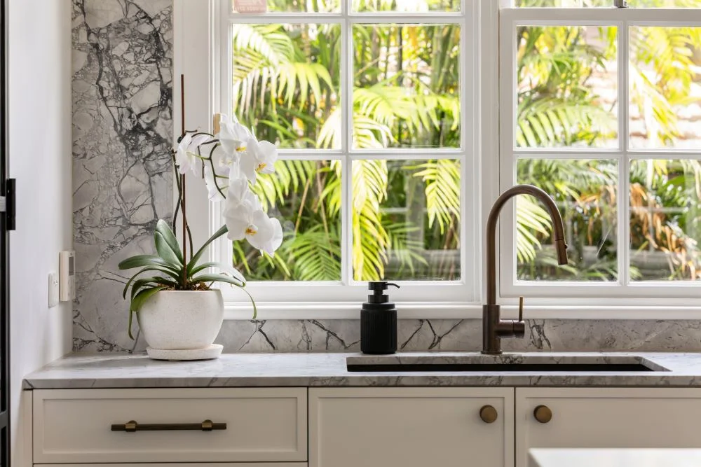 bespoke cabinetry for kitchen and living areas