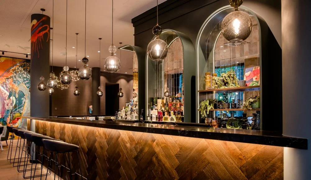 hand-blown glass pendant lights